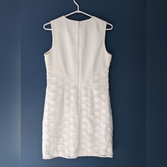 Karl Lagerfeld Paris White Sleeveless Dress size 4 - Picture 7 of 13